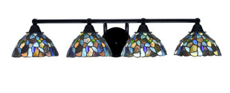 Toltec Lighting - 3424-MB-9955 - Four Light Bath Bar - Paramount - Matte Black