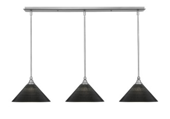 Toltec Lighting - 36-BN-4009 - Three Light Linear Pendalier - Stem - Brushed Nickel