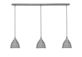 Toltec Lighting - 36-BN-425 - Three Light Linear Pendalier - Any - Brushed Nickel