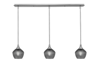Toltec Lighting - 36-BN-4622 - Three Light Linear Pendalier - Stem - Brushed Nickel