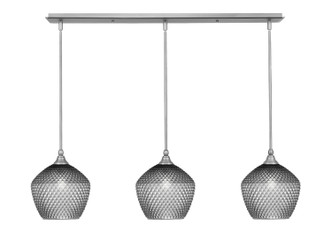 Toltec Lighting - 36-BN-4922 - Three Light Linear Pendalier - Stem - Brushed Nickel