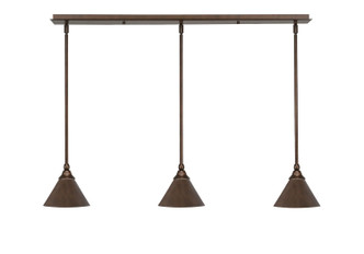 Toltec Lighting - 36-BRZ-421 - Three Light Linear Pendalier - Any - Bronze