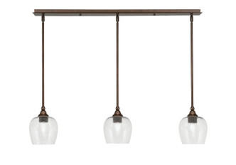Toltec Lighting - 36-BRZ-4812 - Three Light Linear Pendalier - Stem - Bronze