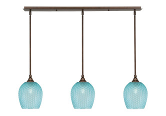 Toltec Lighting - 36-BRZ-4905 - Three Light Linear Pendalier - Stem - Bronze