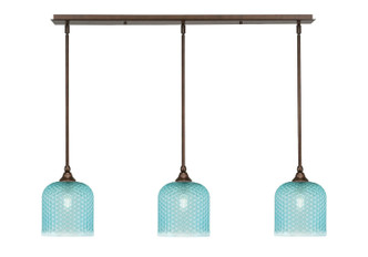 Toltec Lighting - 36-BRZ-4915 - Three Light Linear Pendalier - Stem - Bronze
