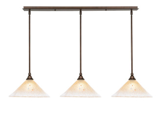 Toltec Lighting - 36-BRZ-700 - Three Light Linear Pendalier - Any - Bronze