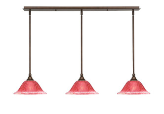 Toltec Lighting - 36-BRZ-736 - Three Light Linear Pendalier - Any - Bronze