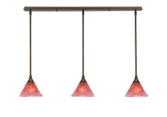 Toltec Lighting - 36-BRZ-756 - Three Light Linear Pendalier - Any - Bronze