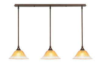 Toltec Lighting - 36-BRZ-773 - Three Light Linear Pendalier - Any - Bronze