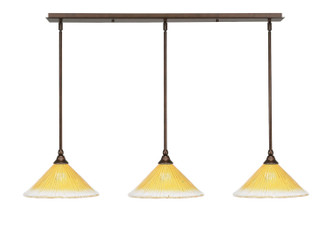 Toltec Lighting - 36-BRZ-774 - Three Light Linear Pendalier - Any - Bronze