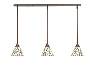 Toltec Lighting - 36-BRZ-9115 - Three Light Linear Pendalier - Any - Bronze