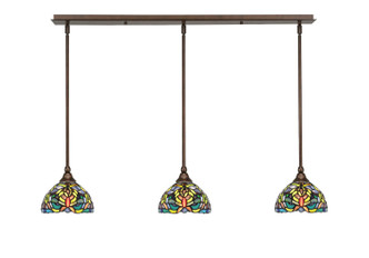 Toltec Lighting - 36-BRZ-9905 - Three Light Linear Pendalier - Any - Bronze
