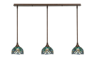 Toltec Lighting - 36-BRZ-9925 - Three Light Linear Pendalier - Any - Bronze