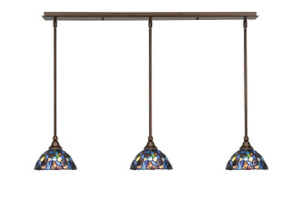 Toltec Lighting - 36-BRZ-9955 - Three Light Linear Pendalier - Any - Bronze