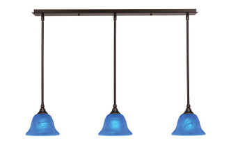 Toltec Lighting - 36-DG-4155 - Three Light Linear Pendalier - Any - Dark Granite