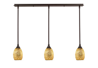 Toltec Lighting - 36-DG-4175 - Three Light Mini Pendant - Any - Dark Granite