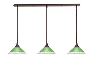 Toltec Lighting - 36-DG-437 - Three Light Mini Pendant - Any - Dark Granite