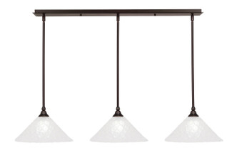Toltec Lighting - 36-DG-441 - Three Light Linear Pendalier - Any - Dark Granite