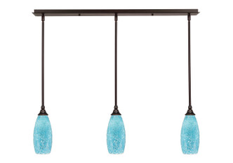 Toltec Lighting - 36-DG-5065 - Three Light Linear Pendalier - Any - Dark Granite
