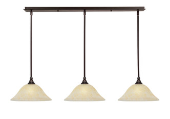 Toltec Lighting - 36-DG-523 - Three Light Mini Pendant - Any - Dark Granite