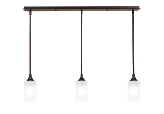 Toltec Lighting - 36-DG-541 - Three Light Linear Pendalier - Stem - Dark Granite