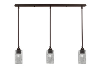 Toltec Lighting - 36-DG-542 - Three Light Linear Pendalier - Stem - Dark Granite