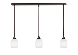 Toltec Lighting - 36-DG-615 - Three Light Linear Pendalier - Any - Dark Granite