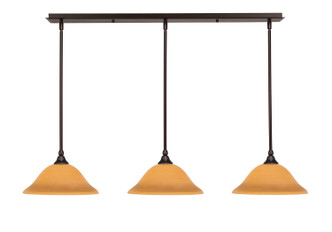 Toltec Lighting - 36-DG-624 - Three Light Mini Pendant - Any - Dark Granite