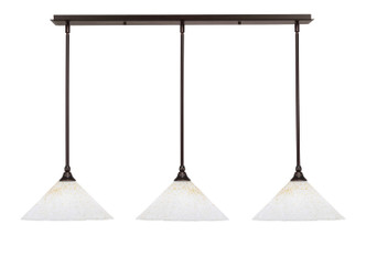 Toltec Lighting - 36-DG-702 - Three Light Linear Pendalier - Any - Dark Granite