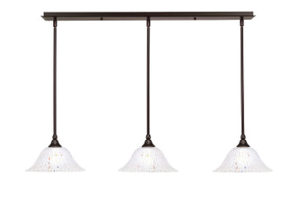 Toltec Lighting - 36-DG-731 - Three Light Linear Pendalier - Any - Dark Granite