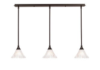 Toltec Lighting - 36-DG-751 - Three Light Linear Pendalier - Any - Dark Granite