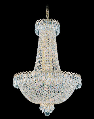 Schonbek - 2622-40O - 12 Light Chandelier - Camelot - Polished Silver Schonbek - 2622-40O - 12 Light Chandelier - Camelot - Polished Silver