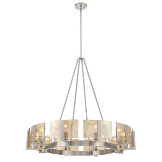Golden - 3164-10 PW-AWG - Ten Light Chandelier - Aenon - Pewter
