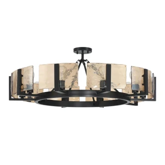 Aenon Ten Light Semi-Flush Mount (3164-10SF BLK-AWG)