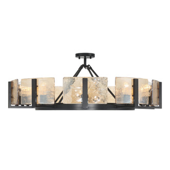 Aenon Ten Light Semi-Flush Mount (3164-10SF BLK-AWG)