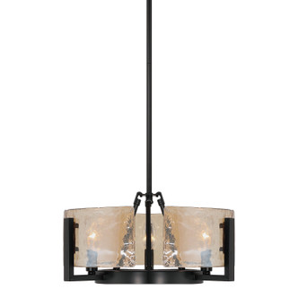 Aenon Three Light Chandelier (3164-3 BLK-AWG)