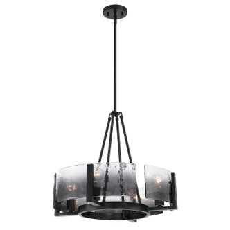 Golden - 3164-4 BLK-SWG - Four Light Chandelier - Aenon - Matte Black