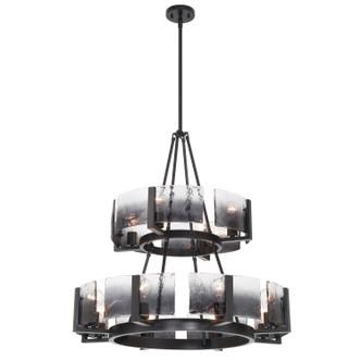 Golden - 3164-4-8 BLK-SWG - 12 Light Chandelier - Aenon - Matte Black