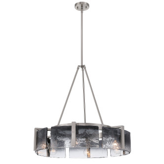 Golden - 3164-6 PW-SWG - Six Light Chandelier - Aenon - Pewter
