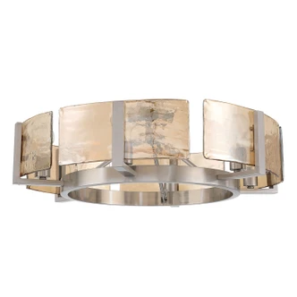 Aenon Six Light Semi-Flush Mount (3164-6SF PW-AWG)