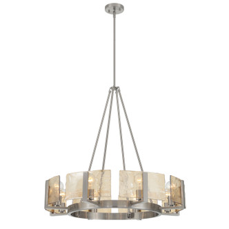 Golden - 3164-8 PW-AWG - Eight Light Chandelier - Aenon - Pewter