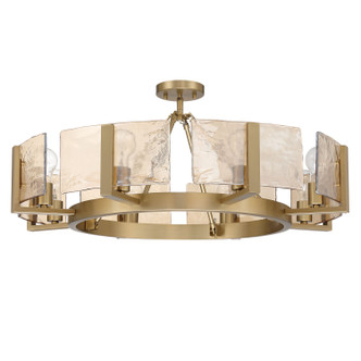 Aenon Eight Light Semi-Flush Mount (3164-8SF BCB-AWG)
