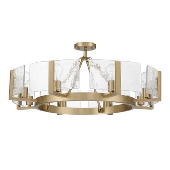 Aenon Eight Light Semi-Flush Mount (3164-8SF BCB-HWG)