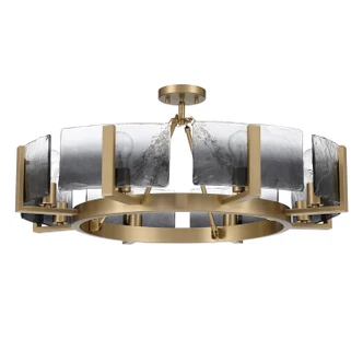Aenon Eight Light Semi-Flush Mount (3164-8SF BCB-SWG)
