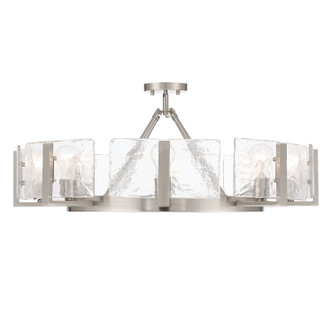 Aenon Eight Light Semi-Flush Mount (3164-8SF PW-HWG)