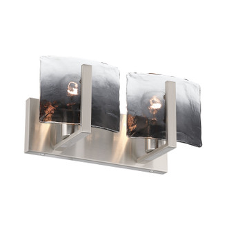 Golden - 3164-BA2 PW-SWG - Two Light Vanity - Aenon - Pewter