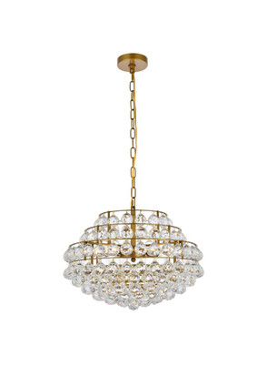 Elegant Lighting - 1106D20BR - Five Light Pendant - Savannah - Brass