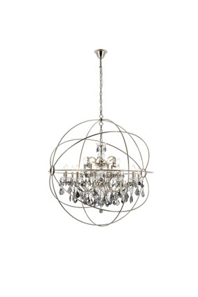 Elegant Lighting - 1130G43PN-SS/RC - 18 Light Chandelier - Geneva - Polished nickel