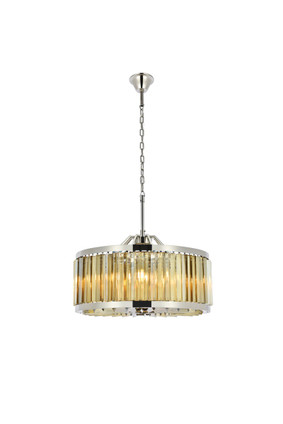 Elegant Lighting - 1203D28PN-GT/RC - Eight Light Chandelier - Chelsea - Polished nickel