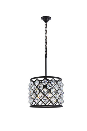 Elegant Lighting - 1206D14MB/RC - Four Light Pendant - Madison - Matte Black